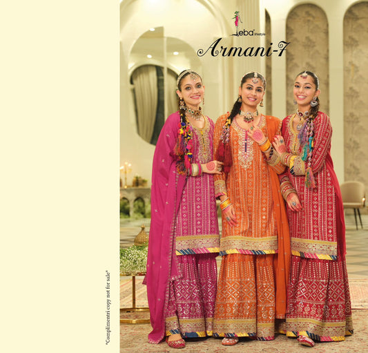 Duppta- Chinon with emboidery work