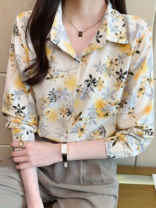 Women Relaxed Fit Fit Printed Formal Shirt - Haxberry